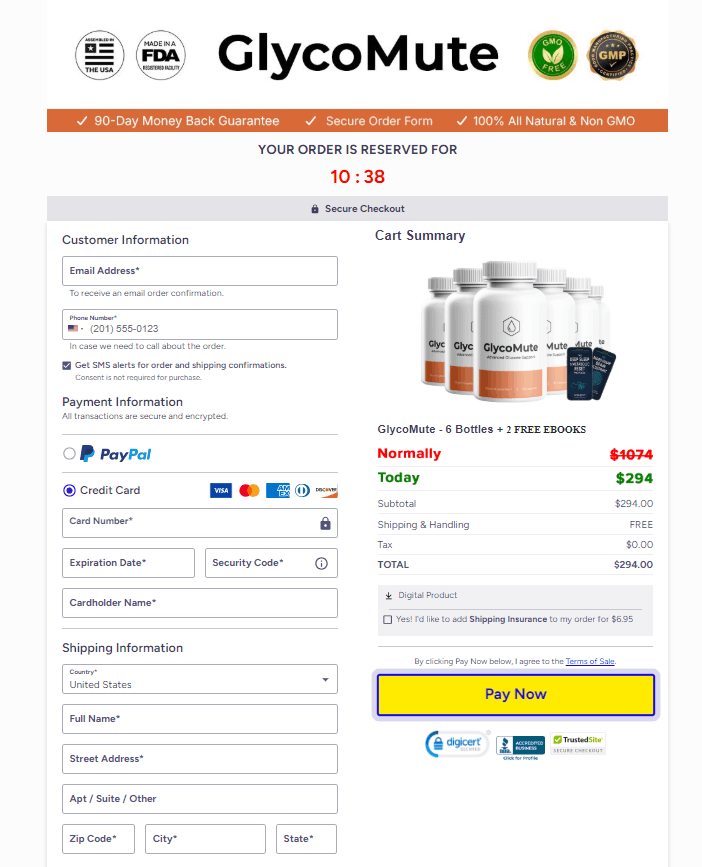 GlycoMute™ Official Website Secure Order Page